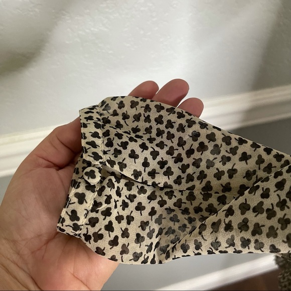 Portrait of a girl 4 cream black high neck sheer blouse - Picture 7 of 9